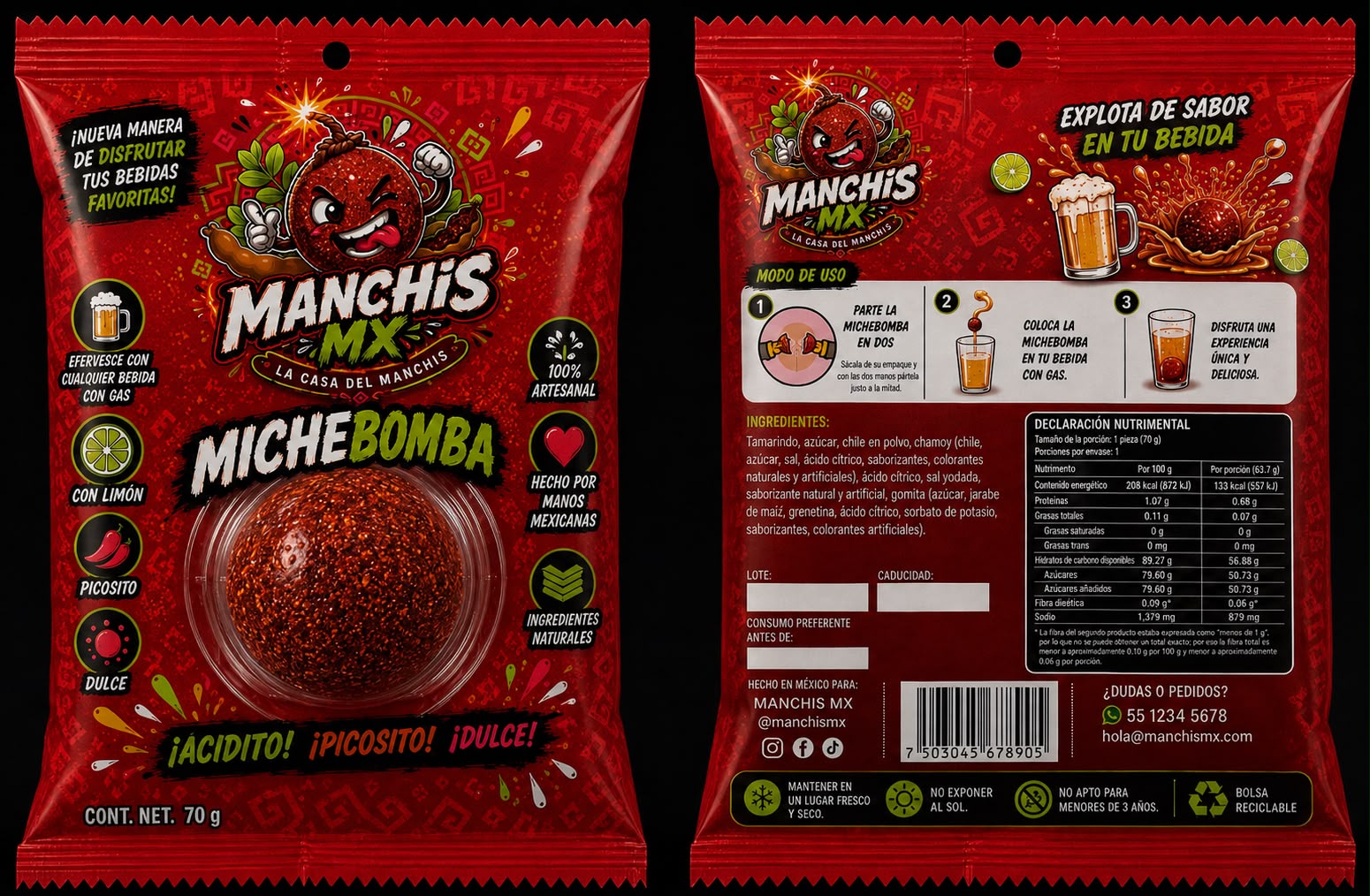 Michebomba Individual MANCHIS MX
